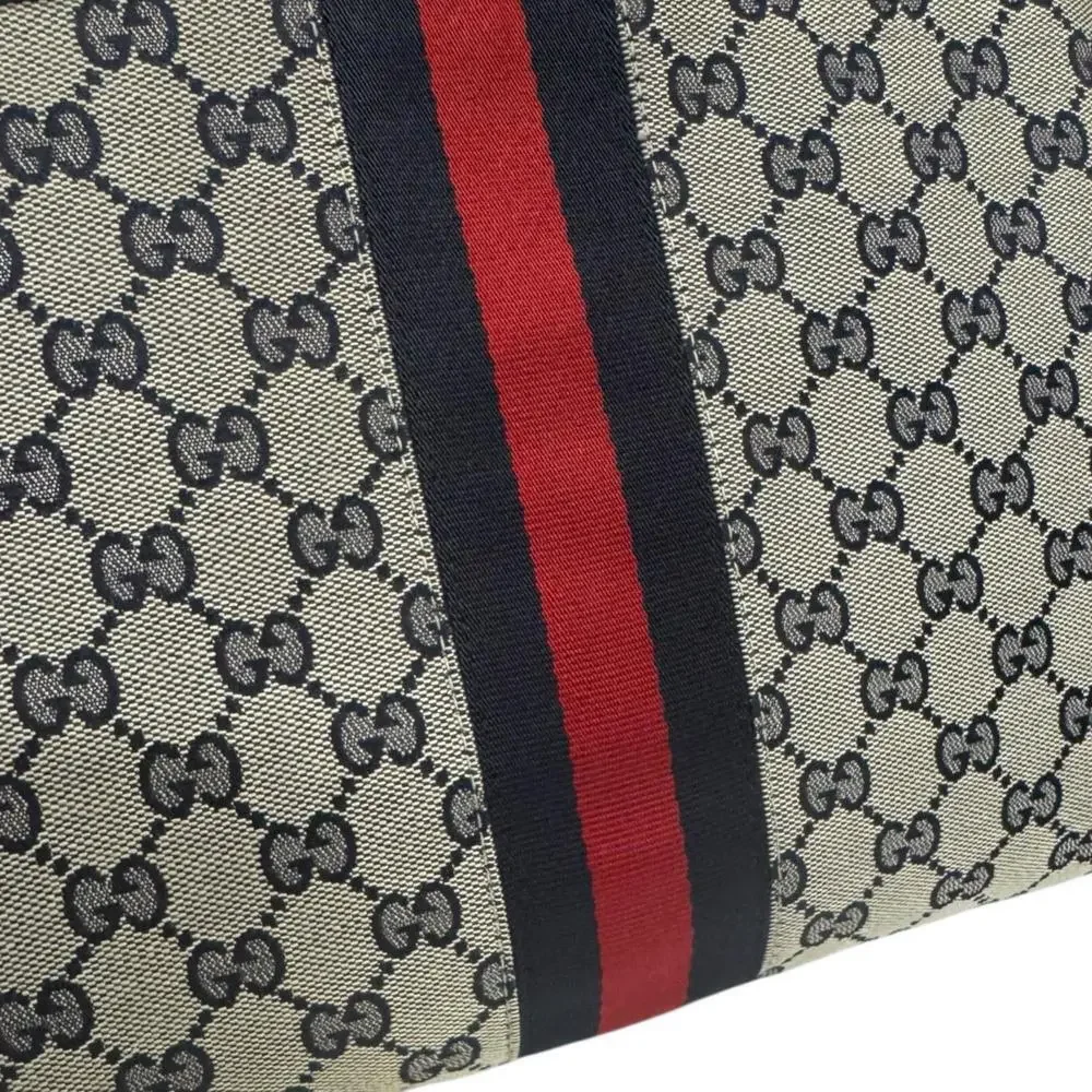 GUCCI Authentic Cream Canvas Shoulder Bag
